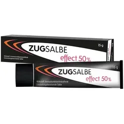 ZUGSALBE effect 50% Salbe 15 g - Arzneimittel zur effektiven Linderung von Hautbeschwerden, ideal für schnelle Hilfe bei Entzündungen und Schmerzen.
