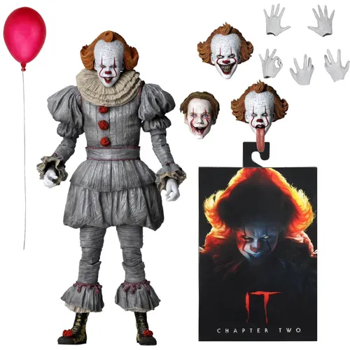Ultimate Pennywise Figur aus It Kapitel 2 - NECA 54541 - Actionfigur von Pennywise aus dem Film It Kapitel 2, detailgetreu und ideal für Sammler und Horror-Fans.