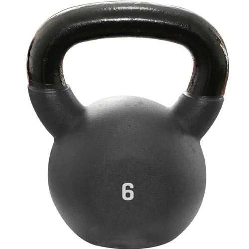 Sporttrend 24® Kettlebell 6kg | Kugelhantel Hantel Kurzhantel Gusseisen / PVC