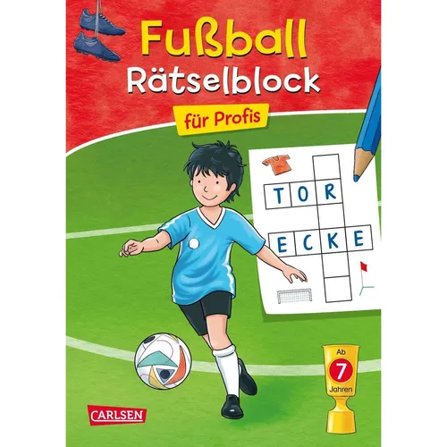 Carlsen Fussball-Rätselblock für Profis (Deutsch, Uli Velte, Laura Leintz, 2024) (19191-5)