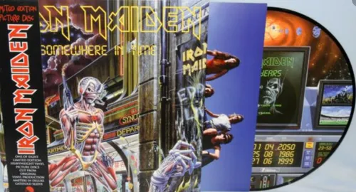 Iron Maiden - Somewhere in Time Picture Vinyl 2013 incl. OBI 180 Gramm NEU  NEW