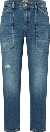 MAC 7/8-Jeans IOWA mit aufgesetzten Taschen blau 42 - Jeans in 7/8-Länge, elastisch und bequem, mit praktischen aufgesetzten Taschen für zusätzlichen Stauraum, ideal für einen lässigen Look.