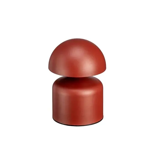 Luxus - Tischlampe Touch Vicky - Bordeauxrot - H14 x Ø10 - Terrassenlampe - Schreibtischlampe - LED - Wiederaufladbar - Dimmbar - Tischlampe für innen und außen