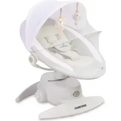 BUJACZEK OPTI PINK CARETERO - Innovative Opti-Wippe für Babys mit 360-Grad-Drehung, drei Schaukelmodi und integriertem Moskitonetz. Sicher und stilvoll – perfekt für jedes Zuhause.