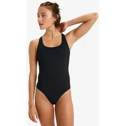 Badeanzug ROXY "Roxy Active Sd Basic" Damen Gr. S - Anthrazit - Sportlicher Einteiler aus robustem, chlorbeständigem Nylongewebe mit herausnehmbaren Polstern für optimalen Support. Ideal für aktive Frauen, die Komfort und Stil suchen.