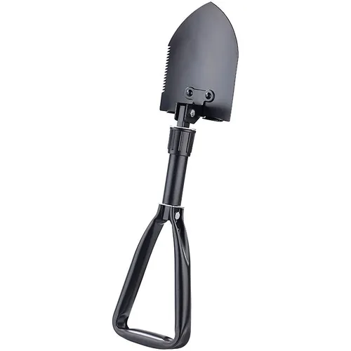 Semptec Urban Survival Technology Faltspaten: 2in1-Kombi-Klappspaten V2 mit Säge, aus Carbonstahl, Tasche (Klappschaufel, Spaten mit Säge, Angeln)
