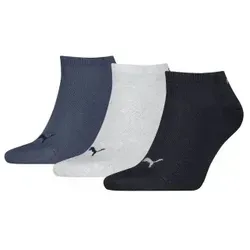 Puma 3P Sneaker Socks Marine/Grau Gr 47/49