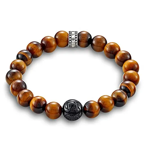 Thomas Sabo Armband Braun 925 Sterling Silber A1408-806-2-L21 - Armband für Damen aus 925er Sterlingsilber, einzigartiges Design in Braun, ideal als elegantes Geschenk für besondere Anlässe wie Geburtstag oder Valentinstag.