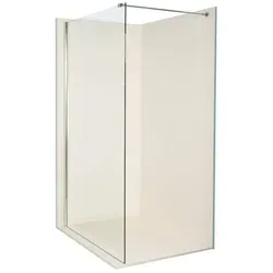Dusbad Vital 8 Walk-In Duschwand 1400mm - Duschkabine aus 8 mm Einscheibensicherheitsglas mit Nano-Beschichtung für abperlenden Effekt, ideal für moderne Badezimmer, Höhe 2000 mm.