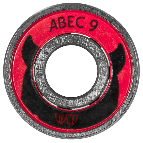 WICKED BEARINGS ABEC 9 12er Pack Kugellager 2025 - Kugellager, ABEC 9 für höchste Präzision und Geschwindigkeit, ideal für Skateboards und Rollerblades, ausgestattet mit langlebigen Chrom-Stahlkugeln.