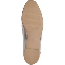 MARCO TOZZI Damen Loafer Elegant Vegan, Beige (Platinum), 41 EU - Elegante Damen Loafer mit softiger Feel me Sohle für optimalen Tragekomfort. 100 % vegane Materialien und italienisches Design vereinen Stil und Bequemlichkeit.