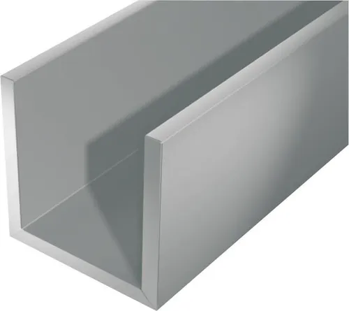 GAH Alberts Alu-U-Profil 2000/12x10mm silberfarbig
