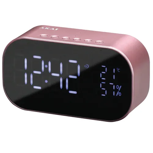 Akai ABTS-S2GD, Uhr, Digital, FM, 6 W, 100 - 18000 Hz, 70 dB