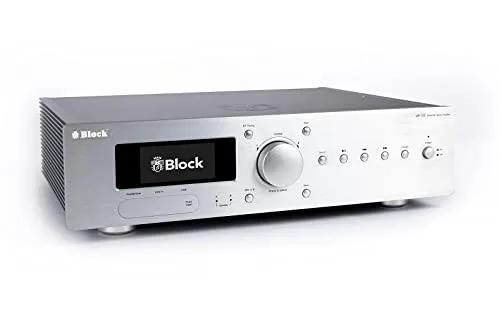 Block Block VR-120 Netzwerk-Receiver - Sonstige Elektroinstallationsartikel mit elegantem diamantsilber Design, bietet MP3-Kompatibilität für vielseitigen Musikgenuss.