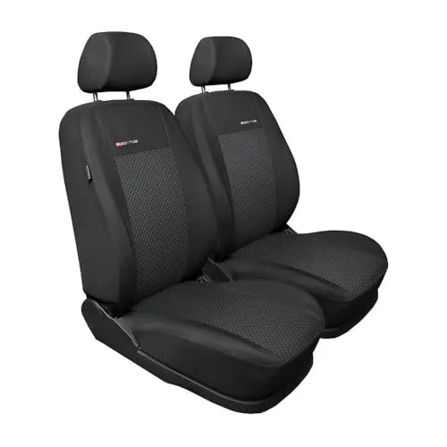 Mossa - Maßgeschneiderte Sitzbezüge Auto kompatibel mit Volkswagen Caddy III Cargo (2004-2015) nur vordere Sitze - Zwei einzelne Sitze - Autositzbezüge Schonbezüge für Autositze - E3