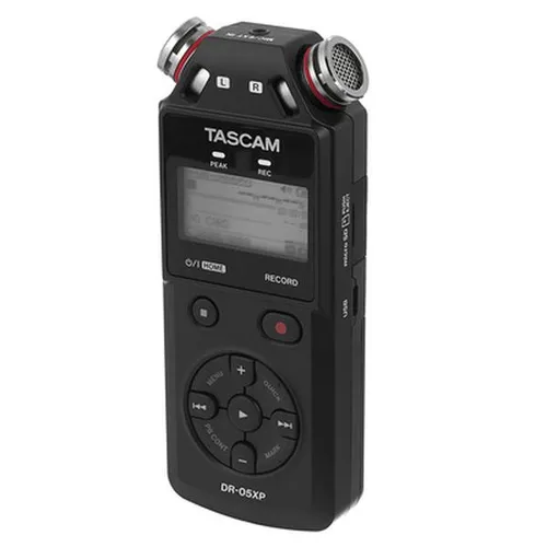 Tascam DR-05XP B-Stock - B-Stock Audiorecorder mit 32-Bit-Float-Auflösung, ideal für professionelle Aufnahmen unterwegs; integrierte Mikrofone und USB-C Audiointerface für höchste Flexibilität.