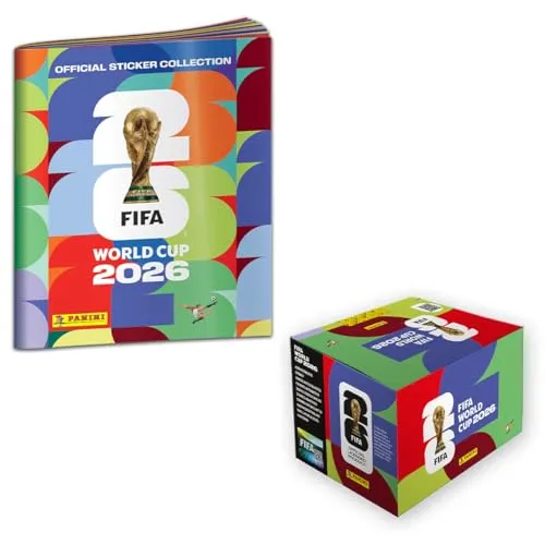 Panini - Offizielle FIFA World Cup 2026™ Stickerkollektion (Big Box-Bundle) - Sammle die offizielle FIFA World Cup 2026 Stickerkollektion von Panini! Mit 980 Stickern und einem praktischen Album für spannenden Sammelspaß – ideal für Fans und gemeinsame Erlebnisse!