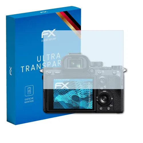 atFoliX Schutzfolie kompatibel mit Sony Alpha a7R III Folie, ultraklare FX Displayschutzfolie (3X)