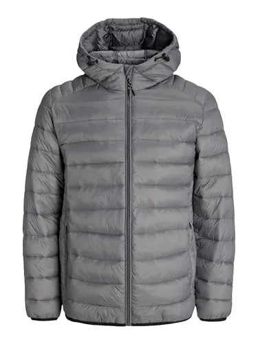 Steppjacke JACK & JONES "JJEBRADLEY LIGHT PUFFER HOOD NOOS" - Funktionsjacke für Herren, perfekt für kalte Tage mit pflegeleichtem Nylon, modischem Design und sicheren Reißverschlusstaschen.