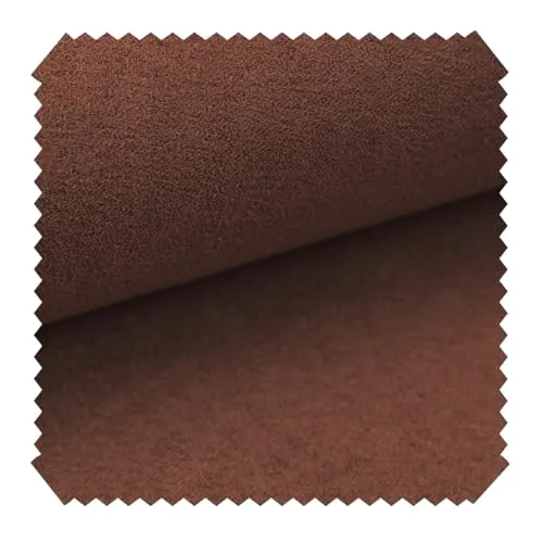 novely® ALPEN Polsterstoff im Wildleder-Look - Velours-Microfaser-Möbelstoff - Pflegeleichte Meterware 1lfm | Farbe: 45 Cognac
