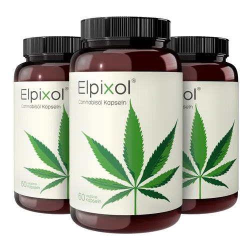 Elpixol® Cannabisöl Kapseln - Vegane Omega-Fettsäuren - Vegane Kapseln mit hochwertigem Hanfsamenöl für eine ausgewogene Ernährung. Enthalten essentielle Fettsäuren und Vitamine, ideal für die tägliche Wellness-Routine.