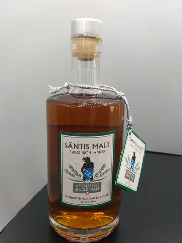 Säntis Malt Edition Sigel Whisky 40% - Schweizer Single Malt Whisky, gereift in Old Oak Beer Casks, für ein einzigartiges Geschmackserlebnis in jeder Flasche (0,5 Liter).
