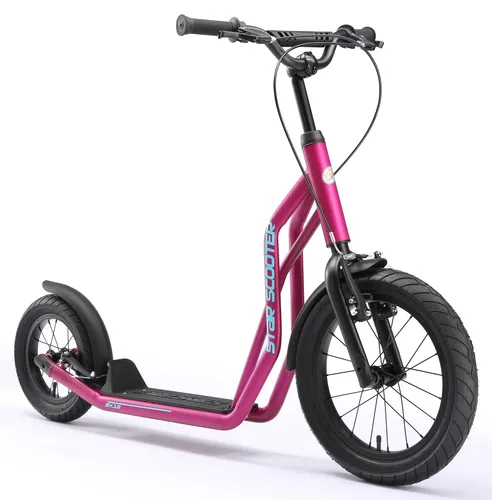 STAR SCOOTER Tretroller Kinderroller 16 Zoll | Berry-Rot für Kids ab 8 Jahren - Robuster Roller mit 16 Zoll Luftreifen und integriertem Steuersatz für optimales Lenken. Ideal für Abenteuer im Freien, sicher und langlebig.