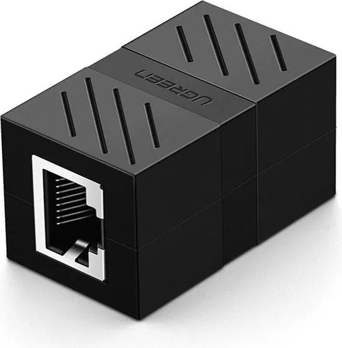 Ugreen RJ45 Coupler, RJ45, Schwarz, Weiblich/Weiblich, Gerade, Cat7, 23 mm