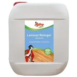 Poliboy Unterhaltsreiniger Laminat, 5 Liter Konzentrat - Reinigungsmittel für Laminat- und Korkböden, entfernt Schmutz und bindet Staub. Mit natürlichen Aktivstoffen der Orange für hygienische Frische, 30% Recycling-Material.
