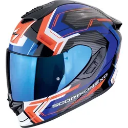 Scorpion Exo-1400 Evo II Air Linart Integralhelm Mattschwarz/Orange L - Motorradhelm mit AIRFIT CONCEPT für individuelle Passform, verbesserte Geräuschisolierung und optimiertes Belüftungssystem für komfortable Touren.