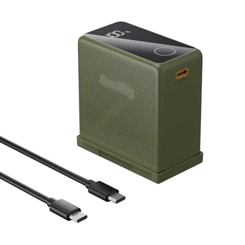 SMALLRIG Akku für NP-F970 10500mAh - Camcorder-Akku mit 36W USB-C Schnellladung, langer Akkulaufzeit und OLED-Bildschirm für präzise Überwachung – ideal für kreative Projekte und lange Aufnahmesitzungen.