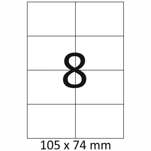 Etiketten A4 105 x 74mm 100 Blatt = 800 Stück