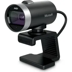 Microsoft LifeCam Cinema Webcam 1280 x 720 Pixel - Webcam mit HD-Videoqualität und Autofokus, ideal für klare Videoanrufe und Online-Kommunikation im 16:9 Format.