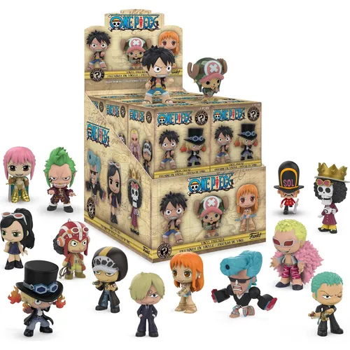 FUNKO One Piece Figuren S1 Mystery Mini Blindbox 12er Display - Spielwelten: Hochwertige Sammelfiguren mit zufällig ausgewählten One Piece Charakteren, perfekt zum Sammeln und Spielen!