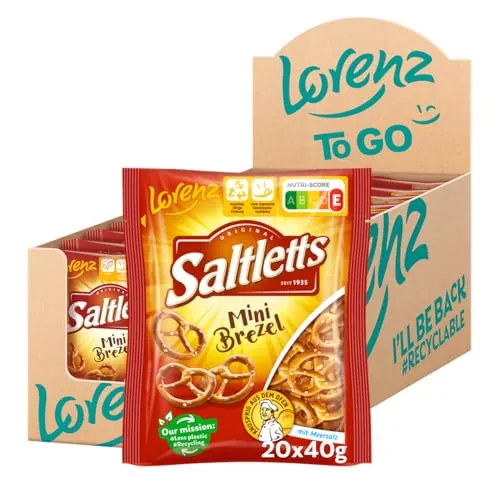 LORENZ | Saltletts Mini Brezel | 20 x 40 g | vegan