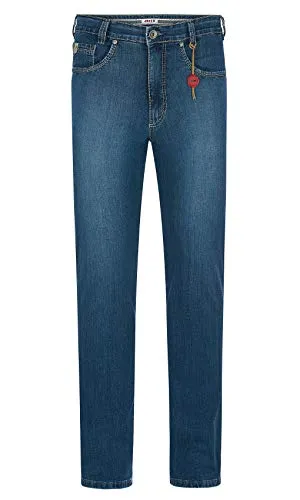 Joker Jeans Nuevo 2420/0680 Authentic Used (W35/L34) - Bequeme Comfort Fit Jeans mit normaler Leibhöhe aus hochwertigem Japan-Pimadenim. Strapazierfähige Nähte und edle Edelstahl-Details sorgen für Langlebigkeit und Stil.