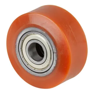 Gabelrolle PUR Naben-L.40mm Rad-B.40mm D.85mm BS ROLLEN - Ankerstangen - Robuste Gabelrolle aus Guß-Polyurethan mit Stahl-Kern und Kugellager für hohe Tragfähigkeit und langlebige Nutzung.