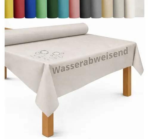 DecoHomeTextil Heimtextilmanufaktur Tischdecke Rolle Vliesstoff Tischläufer Vlies wasserabweisend