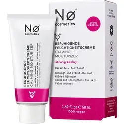 Nø Cosmetics strong tøday Beruhigende Feuchtigkeitscreme 50 ml - Gesichtscreme mit Ceramiden und Panthenol, ideal zur Beruhigung gereizter Haut und Stärkung der Hautbarriere. Frei von synthetischen Farbstoffen für natürliche Pflege.