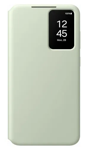 Galaxy S24+ Smart View Wallet Case - Klapphülle in Hellgrün, stilvoller Schutz mit praktischem Sichtfenster
