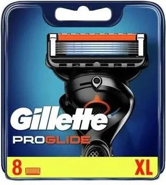 Gillette Fusion Proglide Ladegerät mit 8 Nachfüllungen - Nassrasierer mit 8 Nachfüllungen für eine besonders sanfte Rasur dank 5 reibungsfreier Klingen und verbessertem Lubrastrip für optimalen Gleiteffekt.