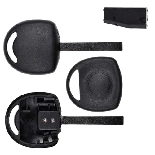 Auto Schlüssel Rohling HU100 mit ID40 Transponder für Opel - Autofernbedienungen, kompatibel mit Opel Meriva B, Corsa C und Tigra - inklusive Universal-Transponder für einfache Programmierung.