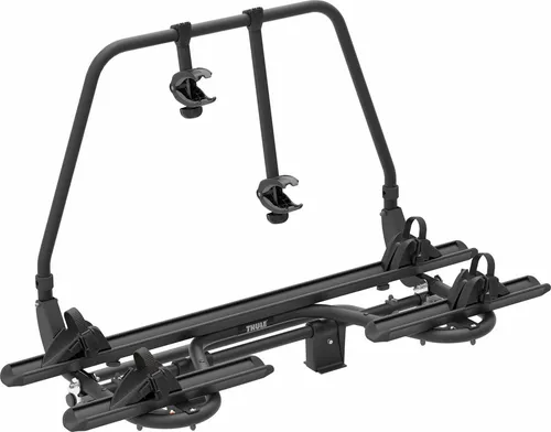THULE Caravan Superb XT Black Deichselträger für 2 Fahrräder - Fahrradträger für Wohnwagendeichsel, abklappbar und erweiterbar auf 3 Fahrräder. Maximale Traglast von 60 kg und einfache Handhabung dank verstellbaren Radhaltern.