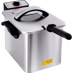Inventum GF645F Fritteuse mit kalter Zone - Die Inventum GF645F Fritteuse bietet eine praktische kalte Zone, die den Fettwechsel minimiert. Mit 4 Litern Fassungsvermögen und verschiedenen Temperatureinstellungen ist sie ideal für knusprige Pommes frites und Snacks.