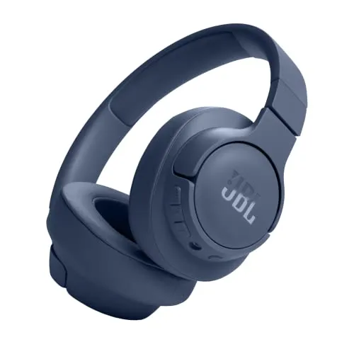 JBL Tune 720BT blau - Kabellose Bluetooth-Kopfhörer - Kopfhörer mit dynamischem Klang, ohraufliegendem Design und kabelloser Übertragung für höchsten Tragekomfort und Freiheit beim Musikhören.