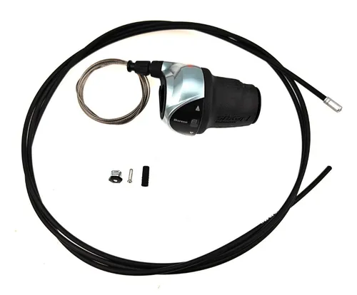 Shimano Nexus 8 Gang Drehgriffschalter SL-C6000 - Schalthebel für 8-Gang Nabenschaltungen, inkl. Schaltzug und Hülle, sorgt für präzise Schaltvorgänge und eine einfache Handhabung beim Radfahren.