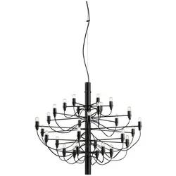 Flos 2097/30 Kronleuchter Frosted Bulbs Matt Black