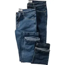 HENSON&HENSON Stretch-Jeans 2er-Pack blau 30 - Robuste Stretch-Jeans aus langlebigem 12 oz Denim, ideal für den täglichen Einsatz. Bequemer Sitz auf der Hüfte mit geradem Beinabschluss und pflegeleichter Qualität.