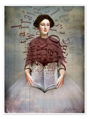 Posterlounge Poster Catrin Welz-Stein, Das Märchenbuch, Vintage Malerei