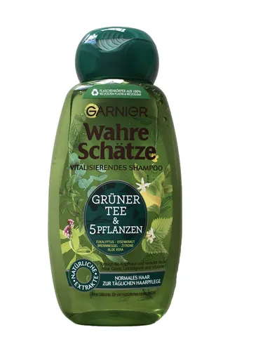 Garnier Shampoo Wahre Schätze GRÜNER TEE + 5 FPLANZEN für normales Haar 250ml